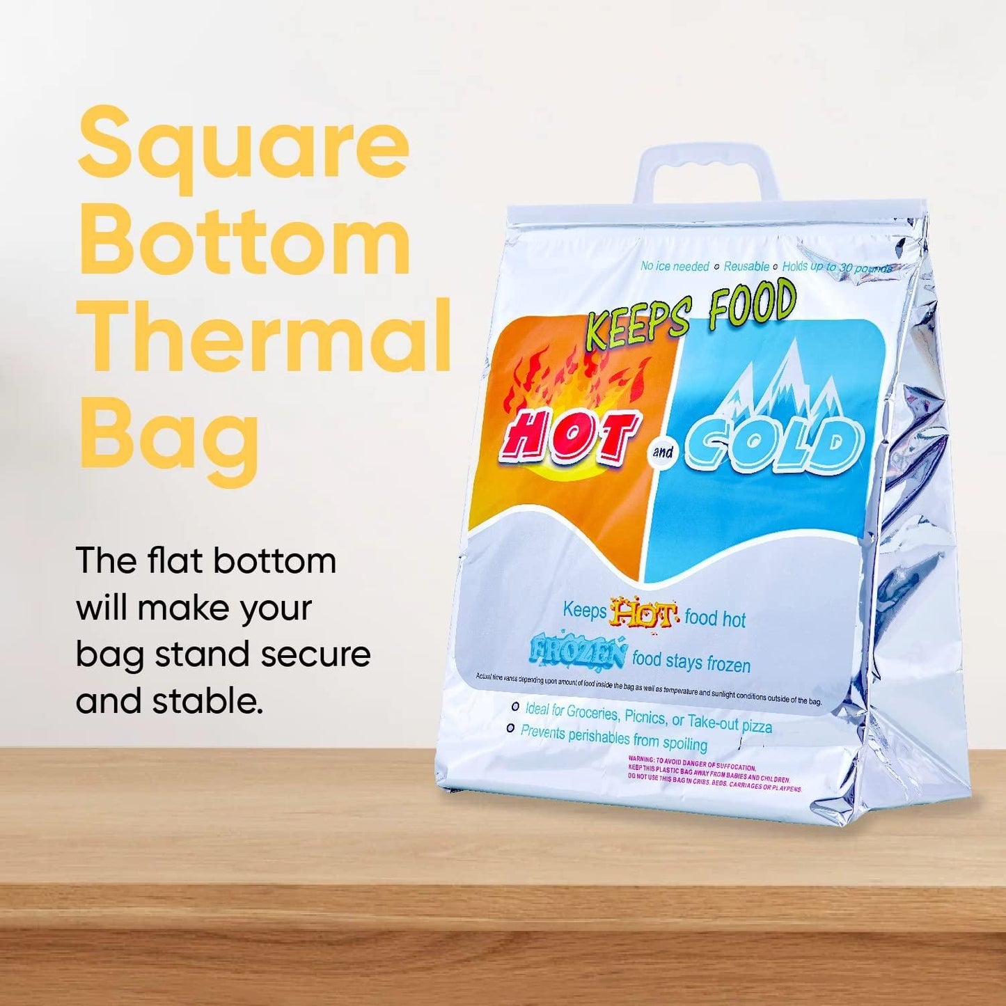 Hot and Cold Reusable Insulated Bags